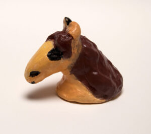 Horse Head by Donna Esolen in ceramic