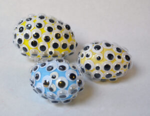 Untitled (eggs with eyes) by Lyubov Rozenfeld