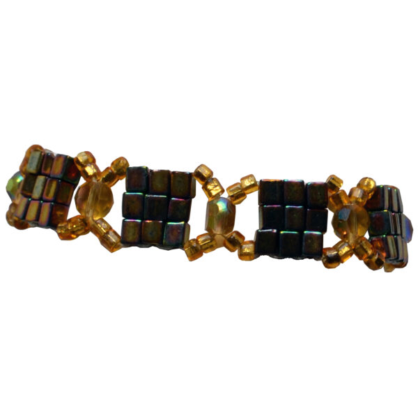 Jewelry - Bracelet -  Gold Metallic X by Cathy Patton