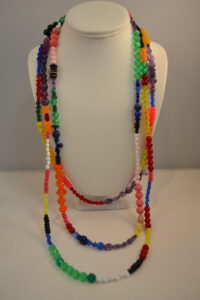 Rainbow necklace by Lucy Watkins.