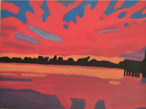 Sunrise painting by Beatrice Farah