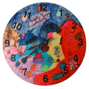 Wall clock by Heather Osborn