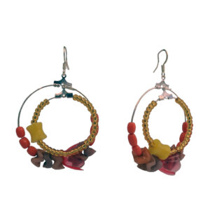 Tiered circle earrings by Jamilah Monroe