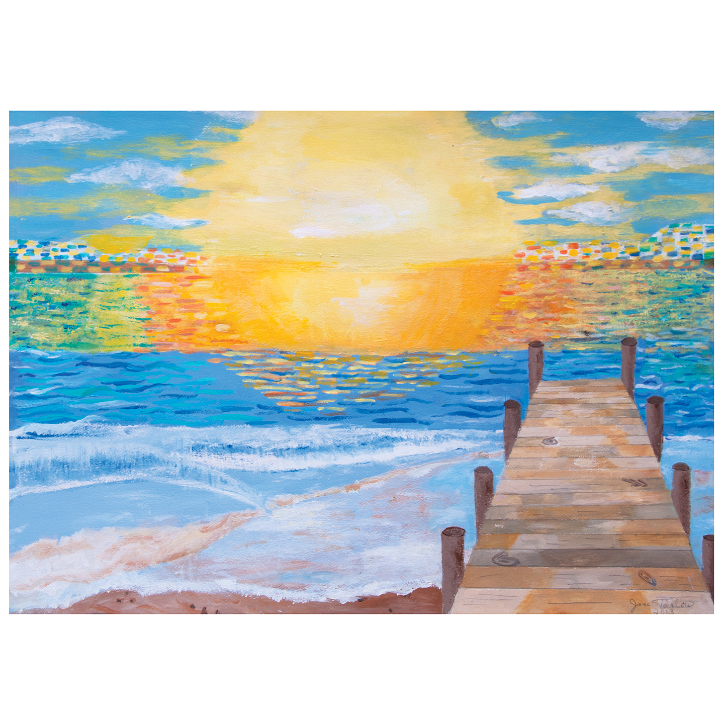 Sunset card or pack by Jane Tarlow