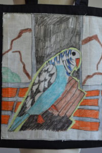 Bird tote by Emmanuel Preston
