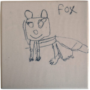 Fox tile by Janet Inman