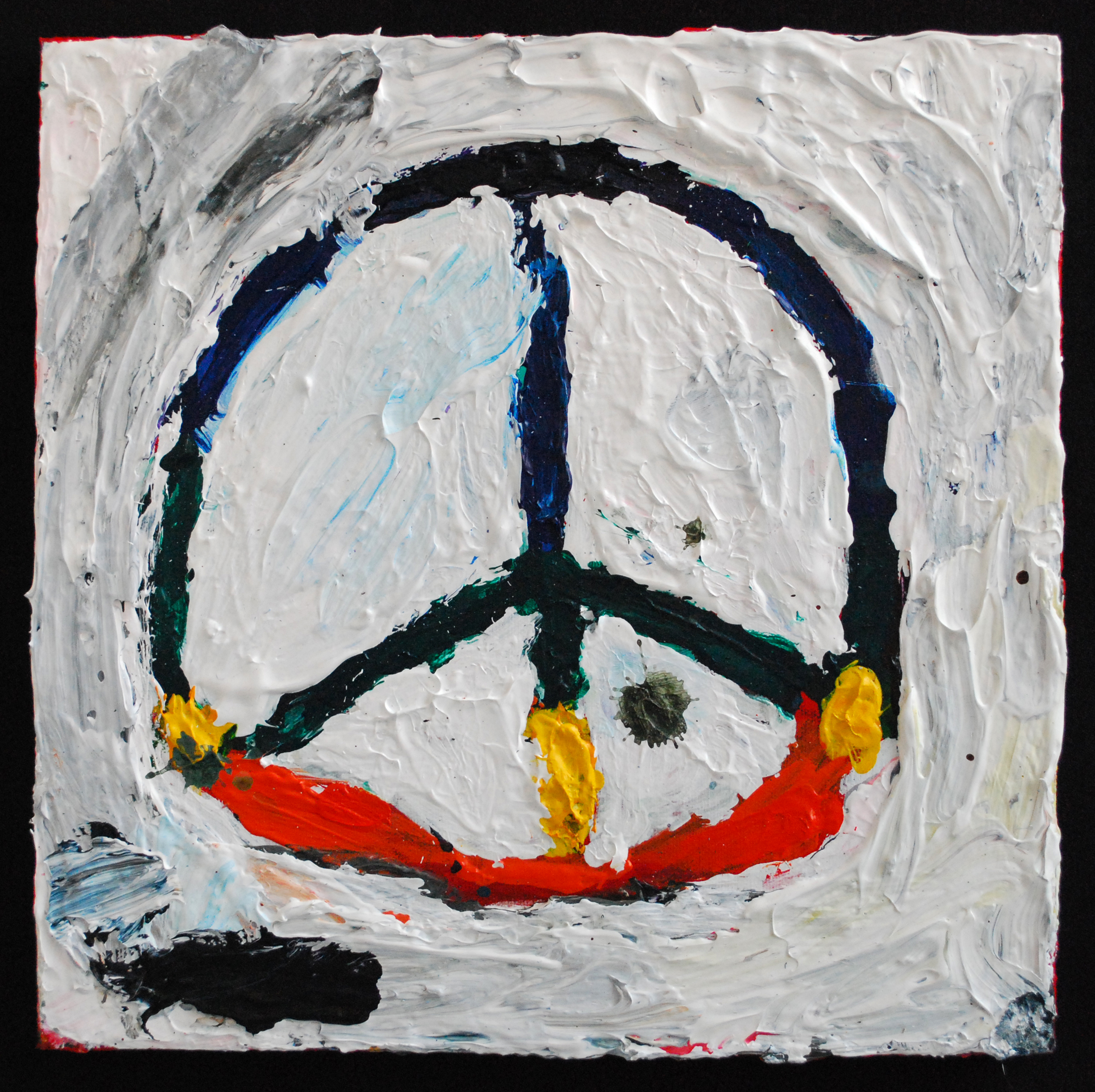 Peace sign painting by Neri Avraham