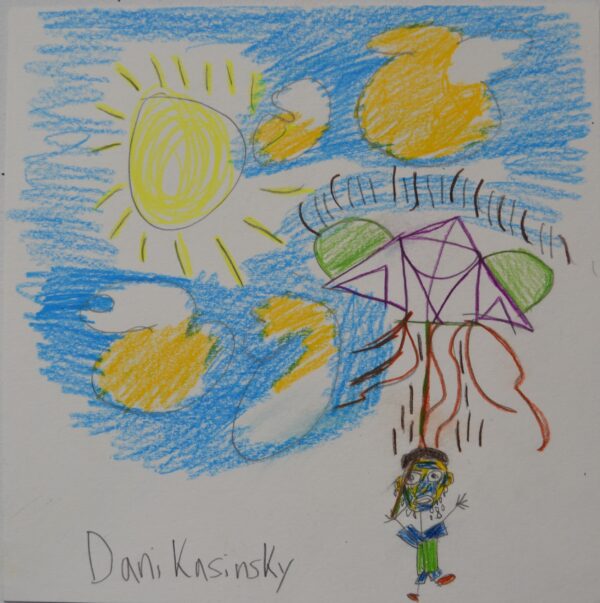 Guy in a parachute that doesn't want to hold on by Dani Kasinsky