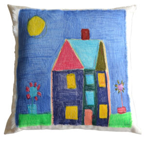 House pillow by Kristina Barney