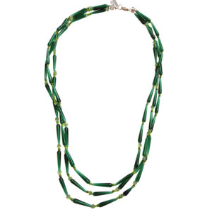 Green necklace by Mimi Clark