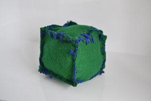 Green cube by Jeffrey Wales