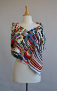Tapestry shawl by Laurie Maguire
