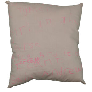 Pink pillow by Becky Geller
