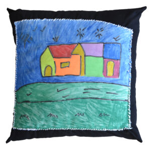 House pillow by Jordana Simpson