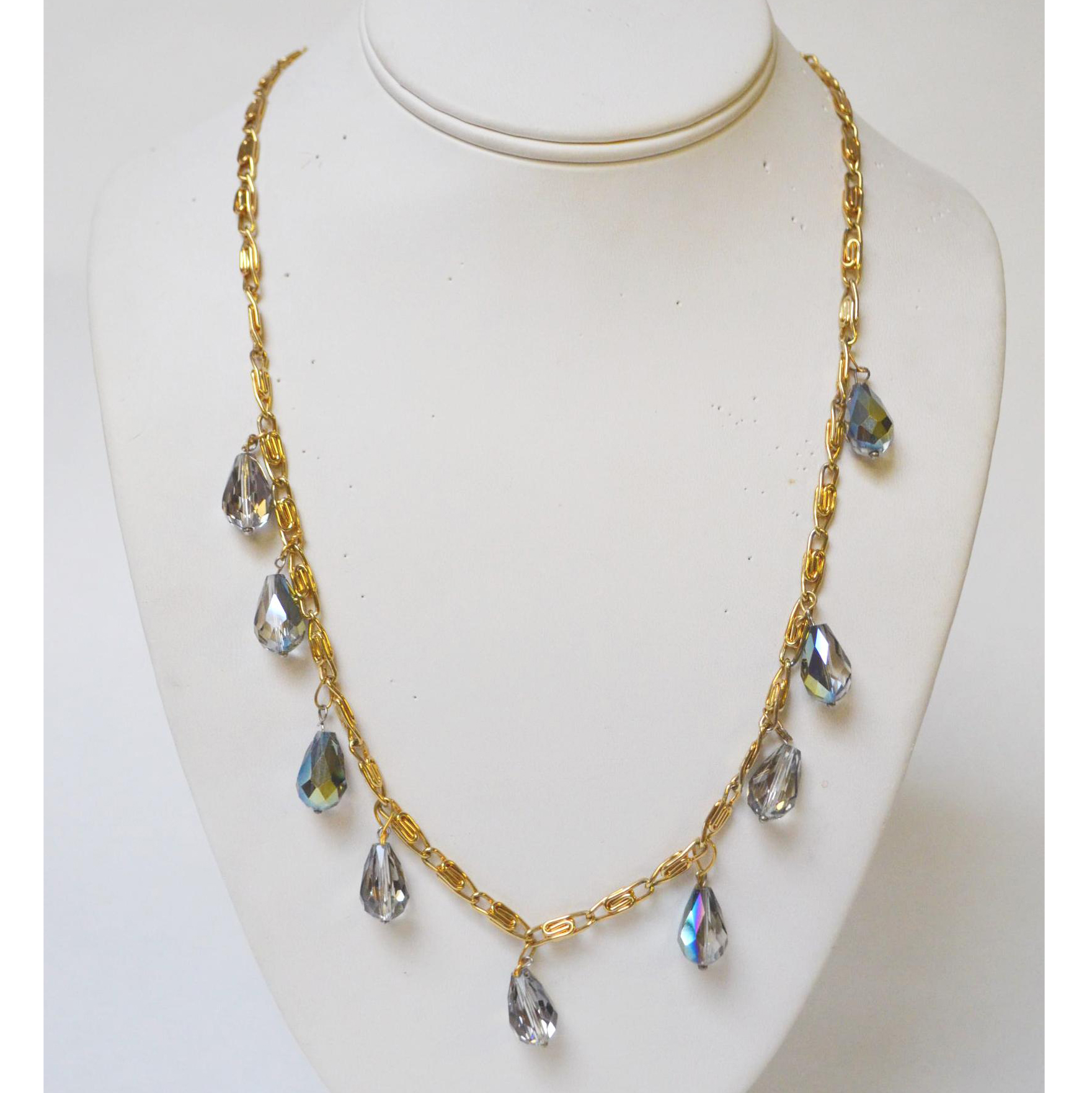 Dangling diamonds necklace by Carmelle Jean