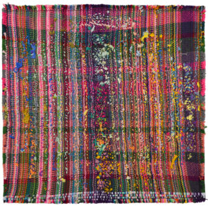 Untitled handwoven and embroidered by Sidney Perry