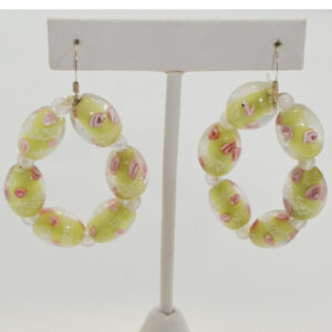 Lime ring earrings by Ella Williams