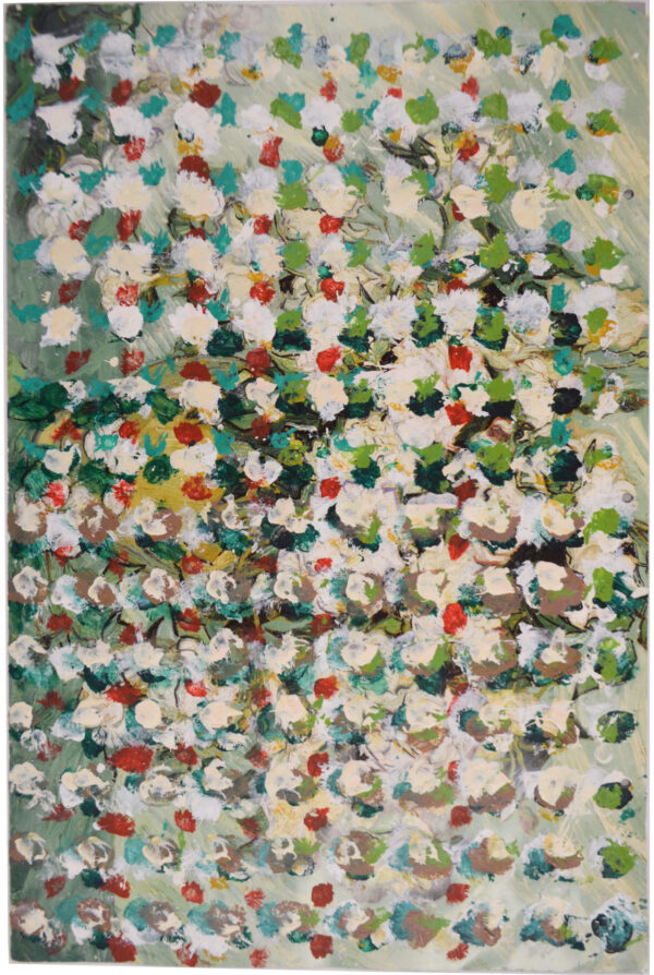 Untitled (white and green) by Hugh Cameron
