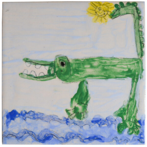 Alligator tile by Janet Inman