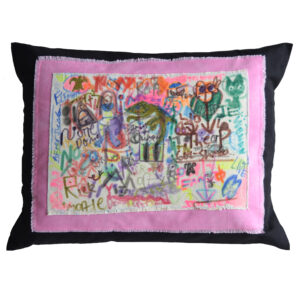 Abstract pillow by JB Finnerty