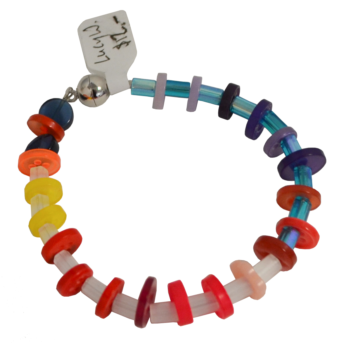 Buttons bracelet III by Lucy Watkins