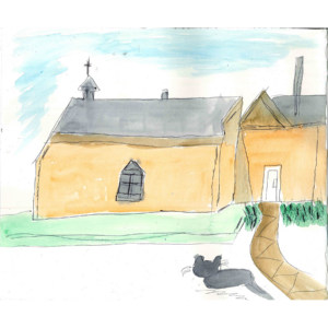Untitled (church cat) by Mary Galgay