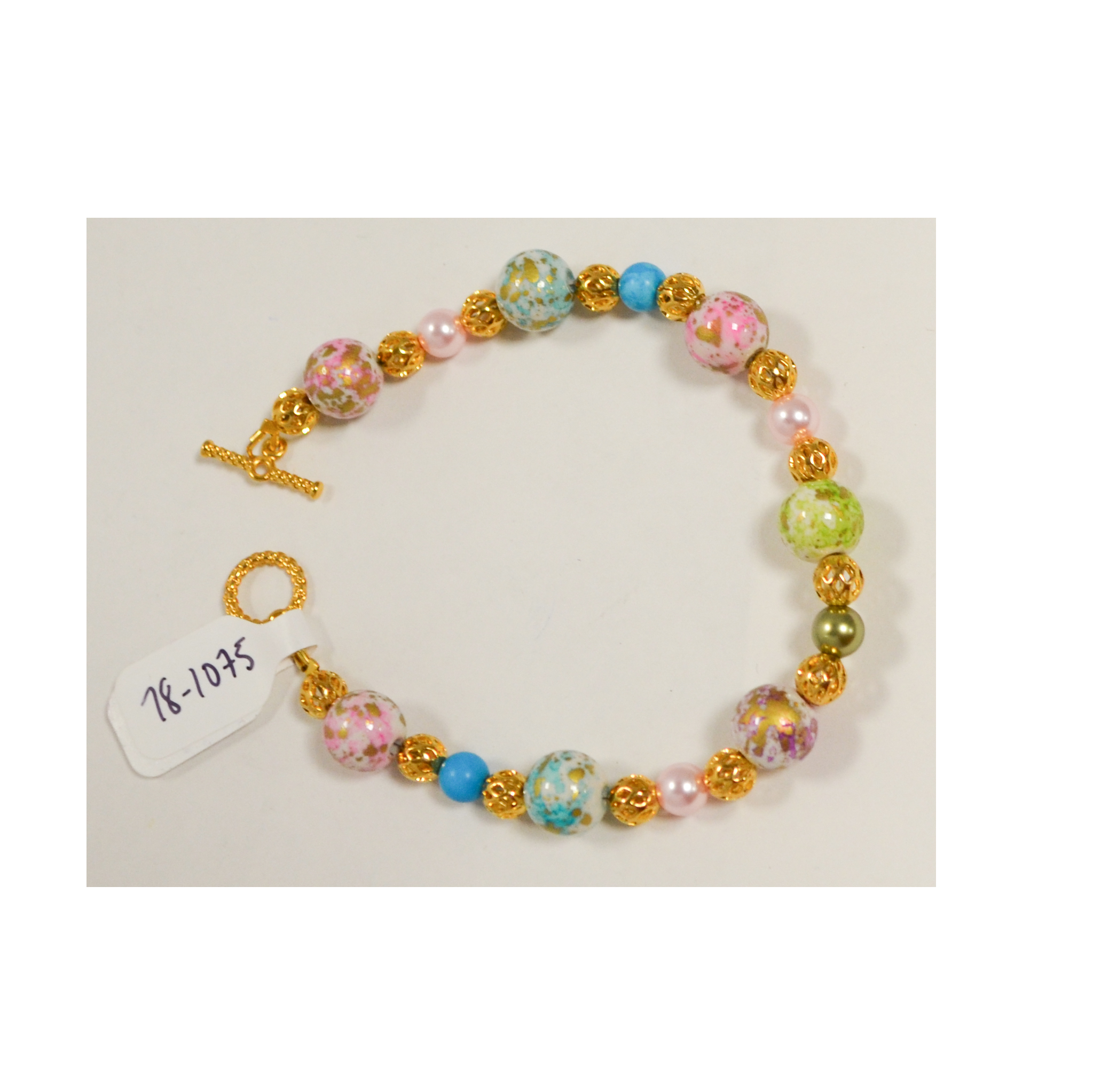 Cotton candy bracelet by Judy Phillips