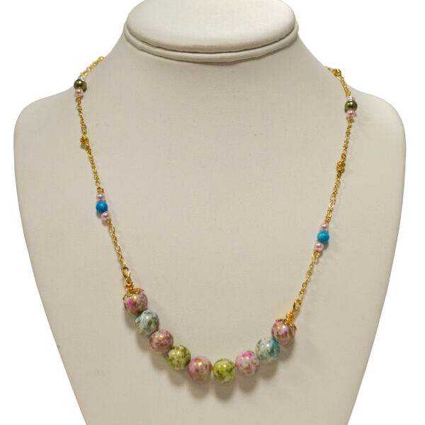 Cotton candy necklace by Judy Phillips