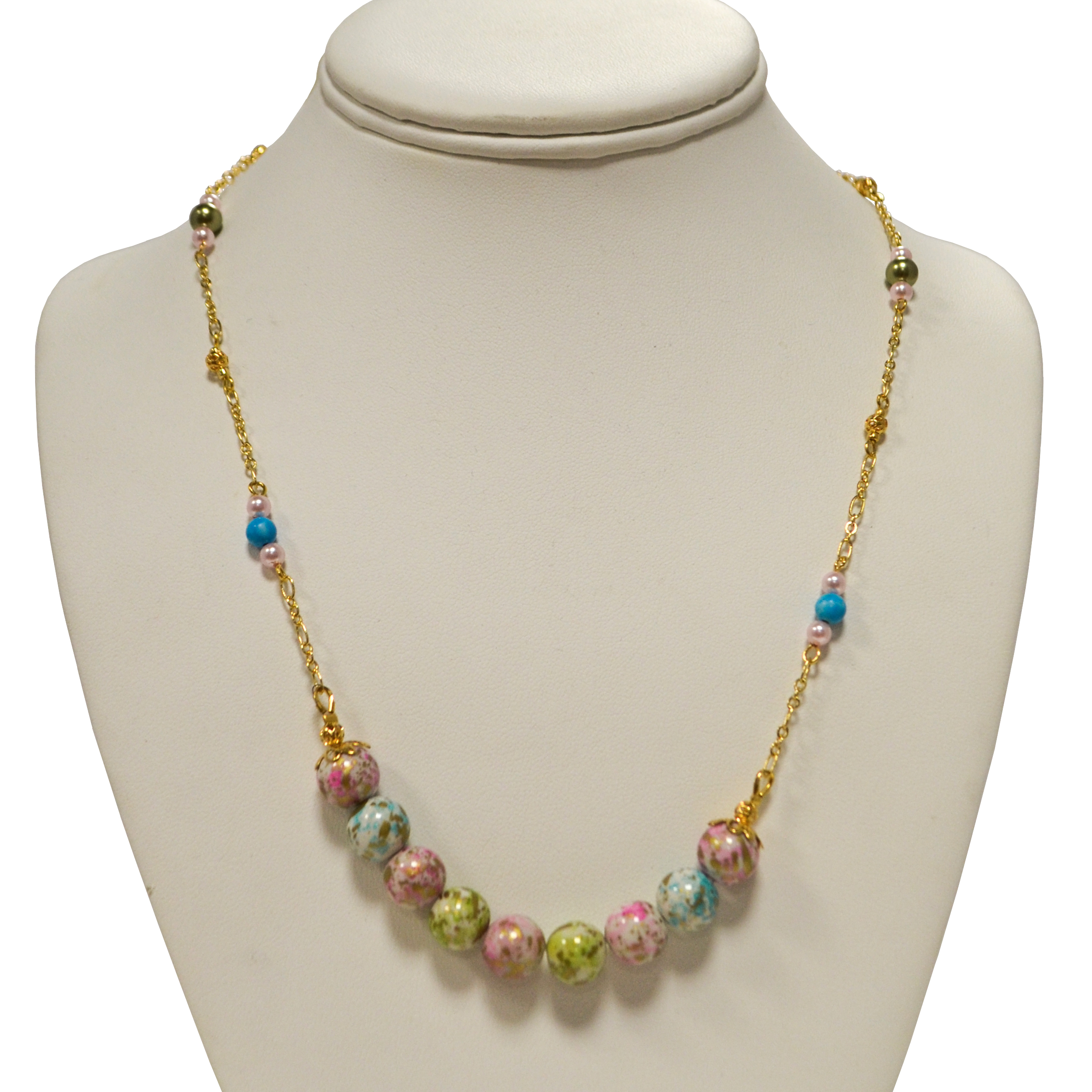 Cotton candy necklace by Judy Phillips