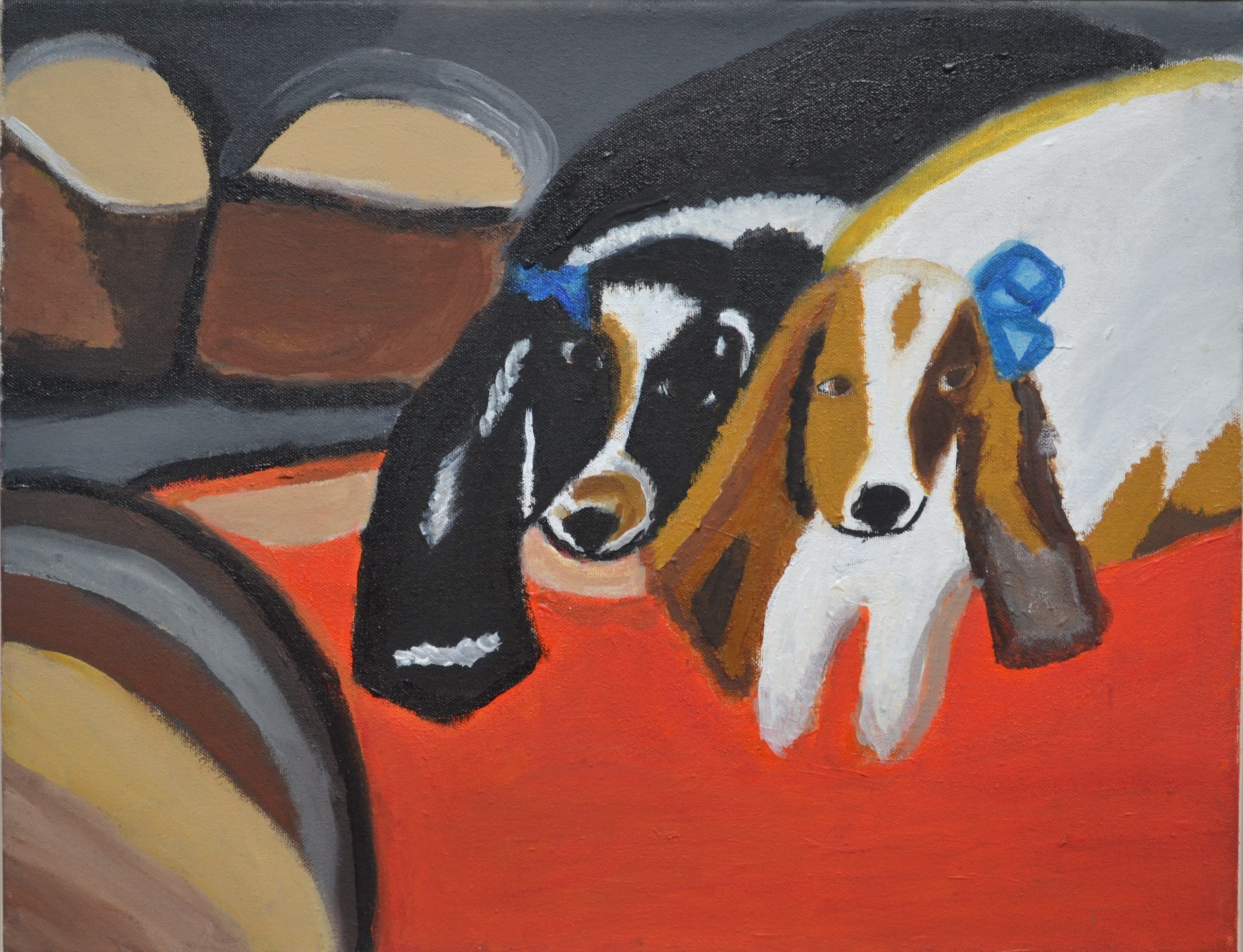 Untitled (2 dogs) by Donna Esolen