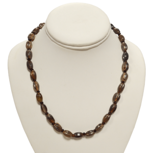 Subtle metallic sheen necklace by Judy Phillips