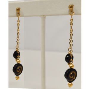 Swirl earrings by Judy Phillips