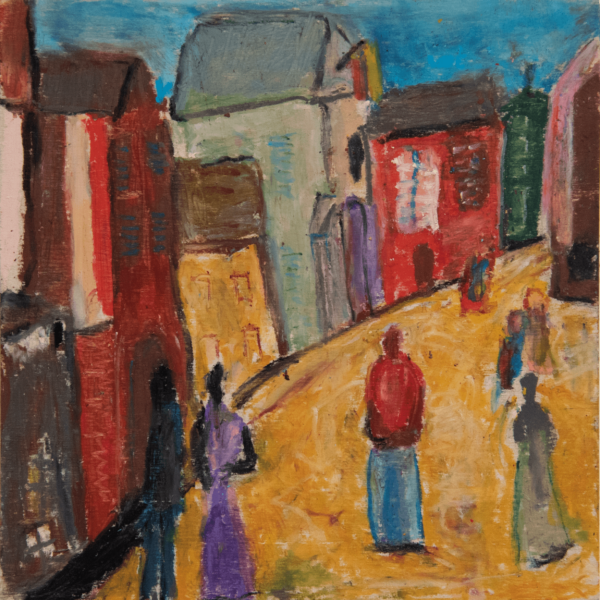 Untitled (street scene) by Kathleen Wells