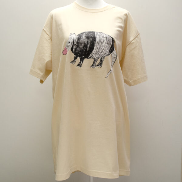 T-Shirt - Armadillo by Darryl Brooks - Creme - Unisex XXL