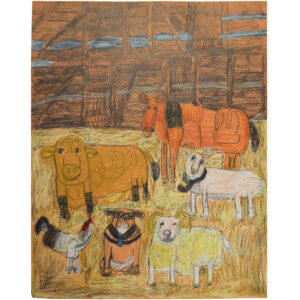 Untitled (farm animals) by Betty Antoine