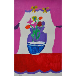 Untitled (vase and drapes) by Betty Antoine