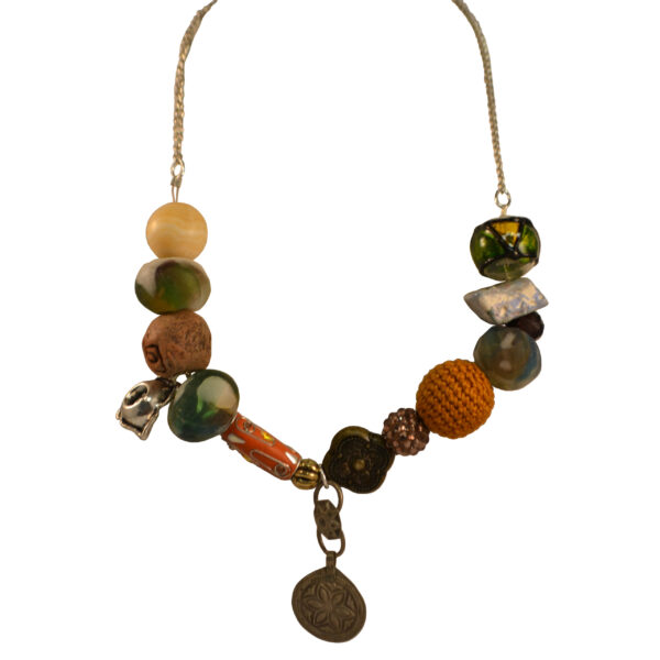 Beads and charms necklace by LES