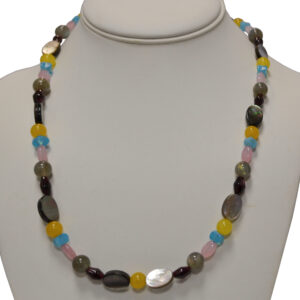Mother of pearl necklace by Melissa Berman