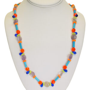 Bright teardrops necklace by Melissa Berman