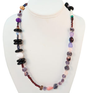 Purple accent necklace by Meridith Goldman