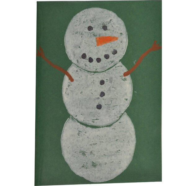 Snowman card by Paul Eno
