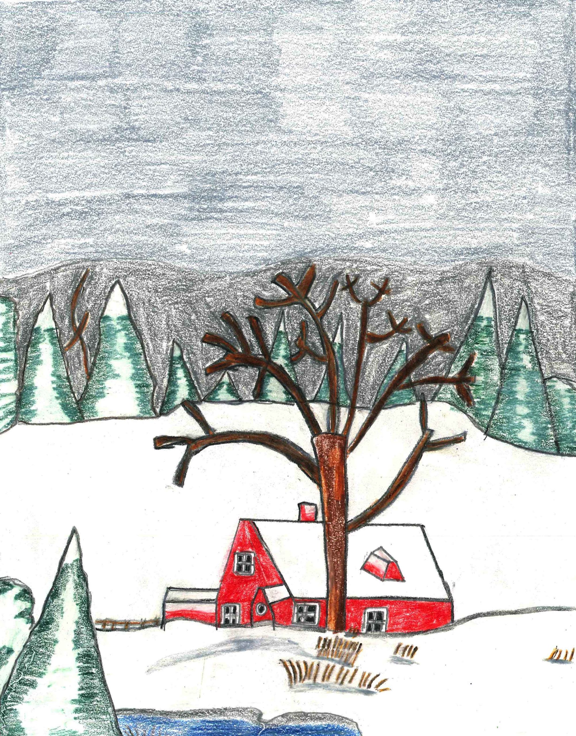 Drawing - Winter Drawing 2016 by Patrick Shea - Gateway Arts