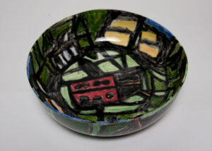 Amy Caliri. Untitled. Glazed ceramic. 4 x 10 inches (diameter).