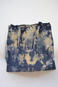 Tie-dyed tote bag by Melissa Berman