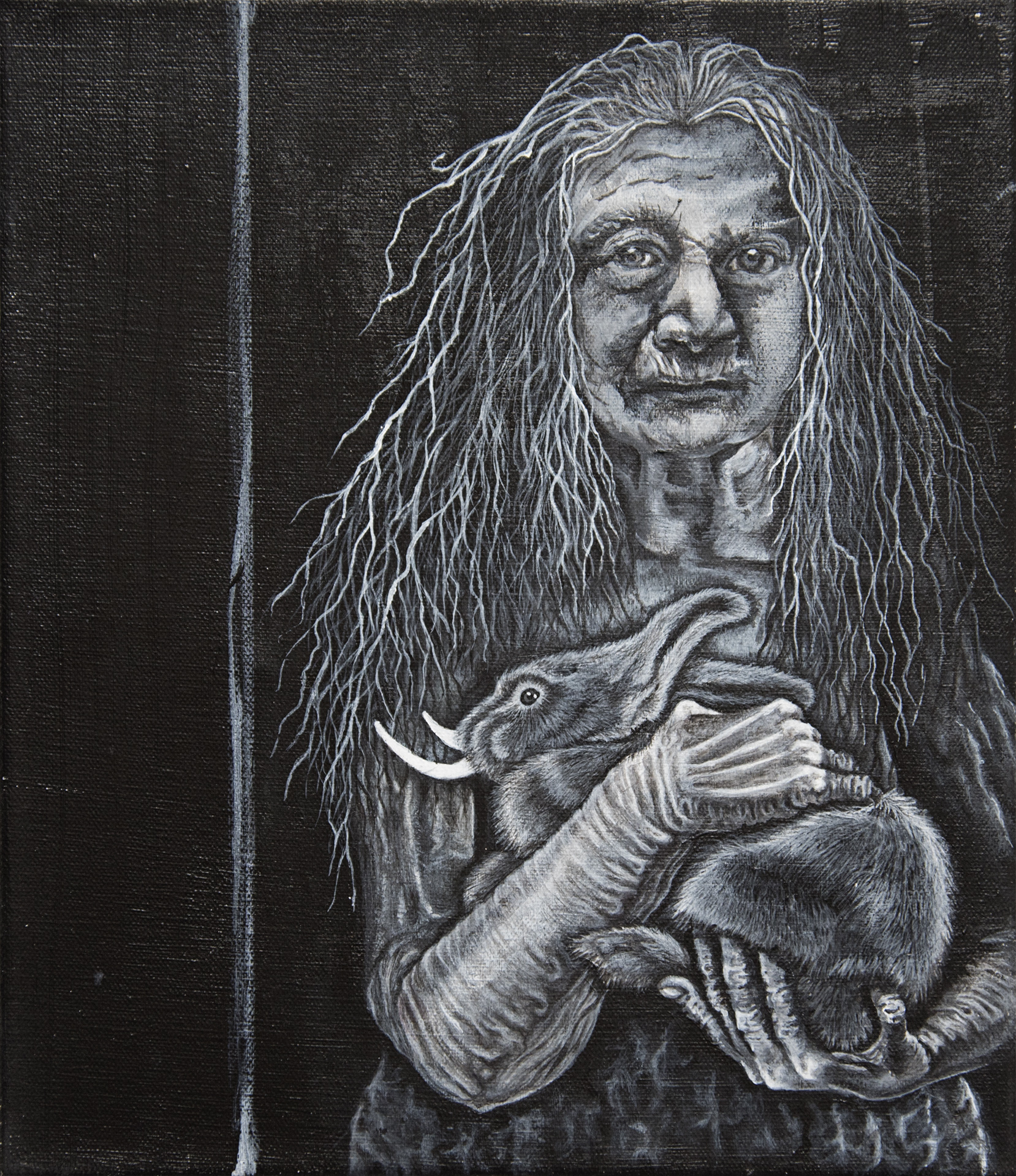 Rabbit with Tusks by Maria Schlomann