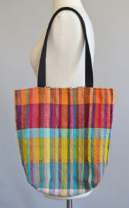 Tote bag from weaving by Sidney Perry