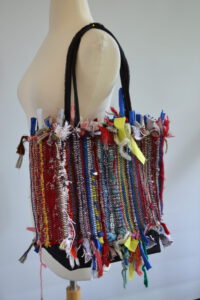 Betty Antoine. Abstract tote bag. Recycled fibers. 2019.